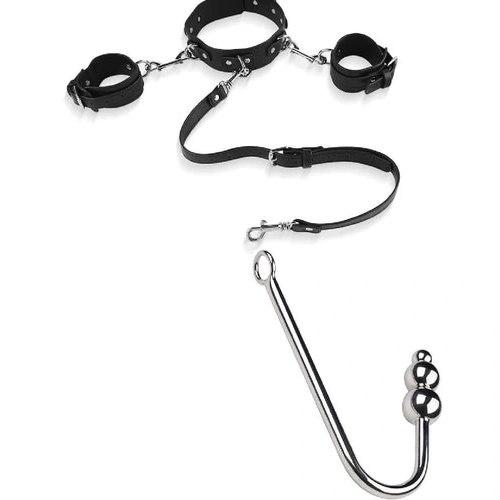 with 5334 Hook and Collar Cuffs Anal Elegant Beaded 0722